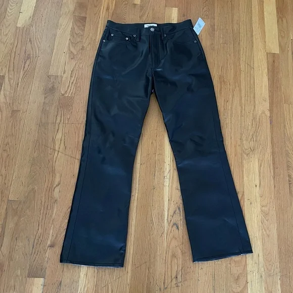 Agolde Leather Relaxed Boot Pant - Picture 2 of 7
